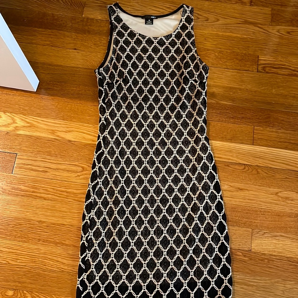 Embroidered Aqua dress - size medium